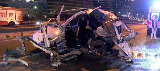 Ümraniye’de trafik kazası: 1 ölü 2 yaralı