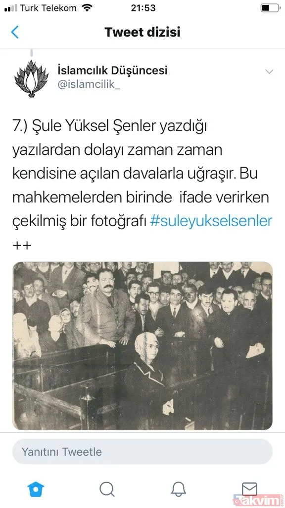 Usta gazeteci-yazar Şule Yüksel Şenler'in mücadeleye adanmış ömrü! - 1