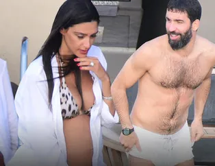 Arda Turan ve eşi Aslıhan Turan'ın Bodrum tatili