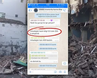 Depremin şiddetine kumar oynuyorlar! WhatsApp konuşmalarında ortaya çıktı