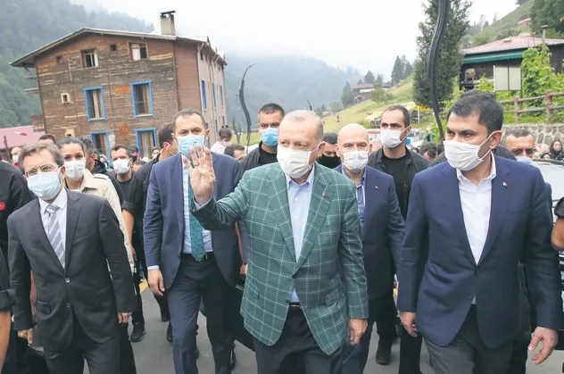 Başkan Recep Tayyip Erdoğan Ayder'de incelemelerde bulundu