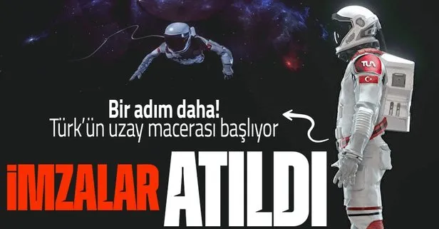 Türk’ün uzay yolculuğu başlıyor! Heyecanlandıran paylaşım: İmzalar atıldı