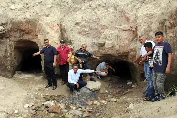 Nevşehir'de heyecanlandıran keşif! Evleri su basınca ortaya çıktı-9