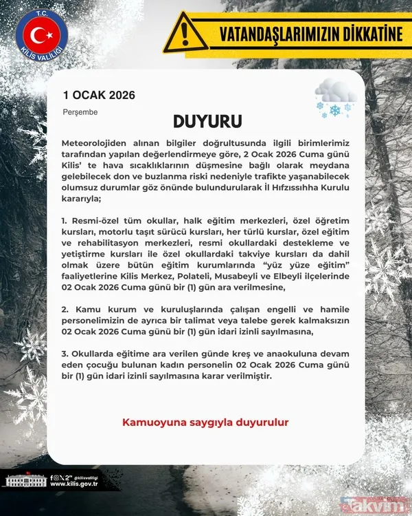 İstanbul'da 5 ilçede eğitime ara! Valilikler peş peşe açıkladı: Şehir şehir kar tatili raporu - 28