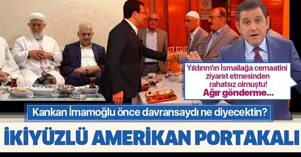 Binali Yıldırım’ın İsmailağa cemaatini ziyaret etmesinden rahatsız olan Fatih Portakal’a ağır gönderme: İkiyüzlü!