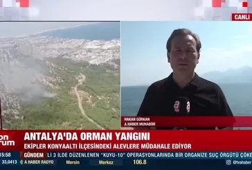Antalya'da orman yangını!