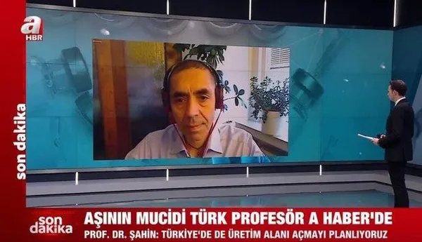 Dünyanın konuştuğu bilim insanı Prof. Dr. Uğur Şahin, dün A Haber’e konuk oldu-2