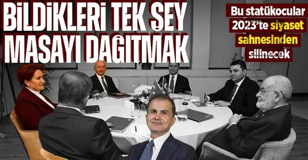 AK Parti Sözcüsü Ömer Çelik: Altılı masanın başardığı tek şey var, o da masayı dağıtmak