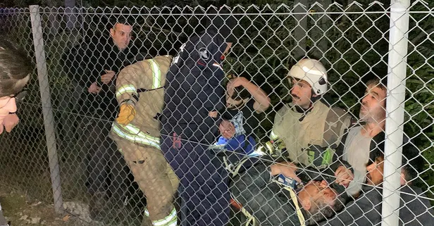 Beykoz'da feci kaza! TEM'de kontrolden çıkan minibüs ağaçlık alana uçtu!