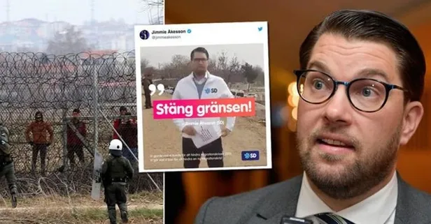 Son dakika: Edirne'de sığınmacılara İsveç'e gelmemeleri yönünde bildiri dağıtan Jimmie Akesson, sınır dışı edildi