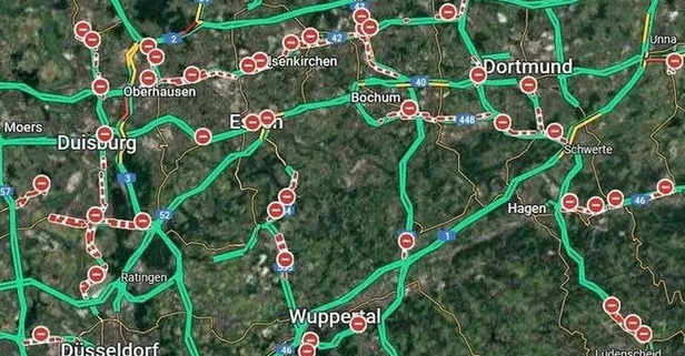 Almanya’da Google Maps kabusu! Tüm yolları kapalı gösterdi ülke karıştı