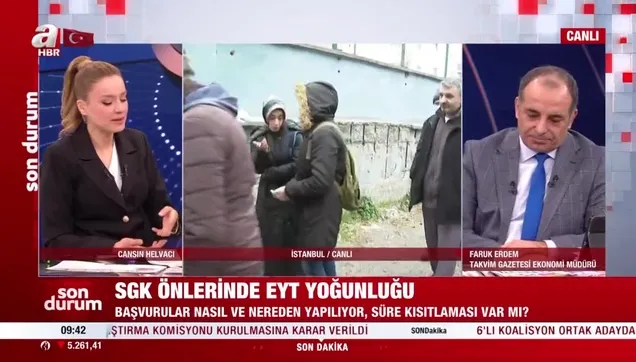 SGK önlerinde EYT yoğunluğu!
