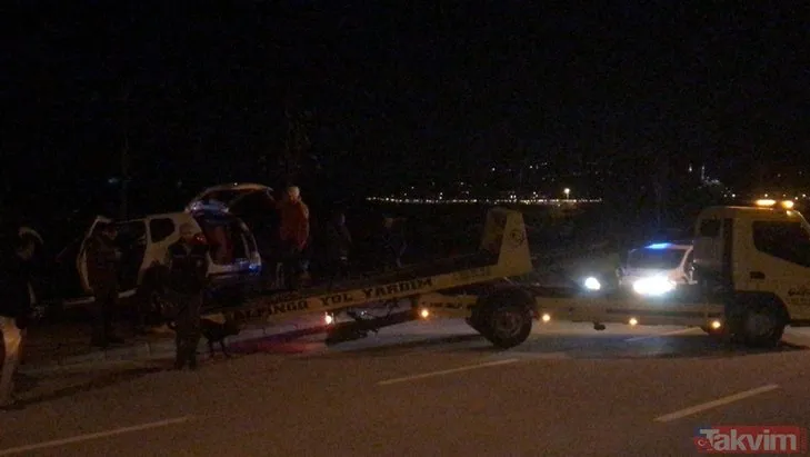 Giresun’da ’dur’ ihtarına uymayan sürücü polislere çarptı