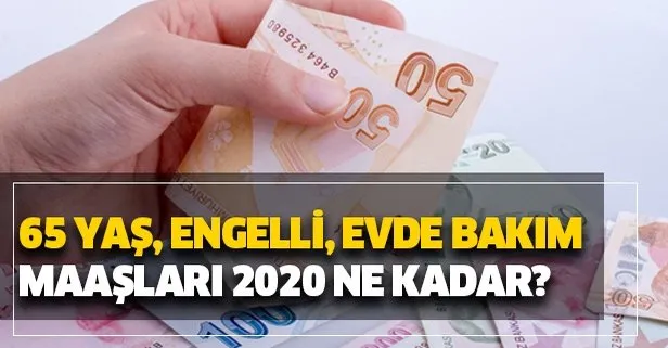 milyonlara mujde 65 yas ayligi engelli maasi ve evde bakim maasi yukseldi 2020 zammi ne kadar takvim