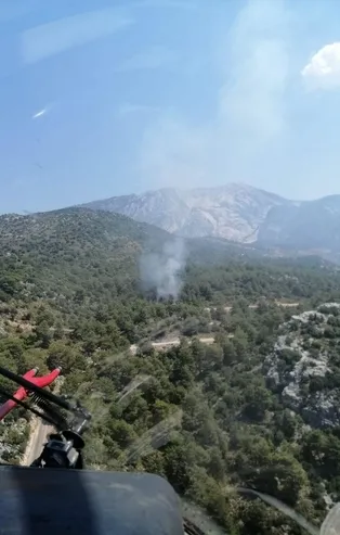 Muğla'daki orman yangınına acil müdahale