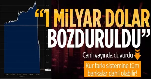 Türkiye Bankalar Birliği TBB Yönetim Kurulu Başkanı Alpaslan Çakar: 1 milyar dolar bozduruldu