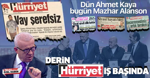 Dün Ahmet Kaya bugün Mazhar Alanson! Derin Hürriyet iş başında