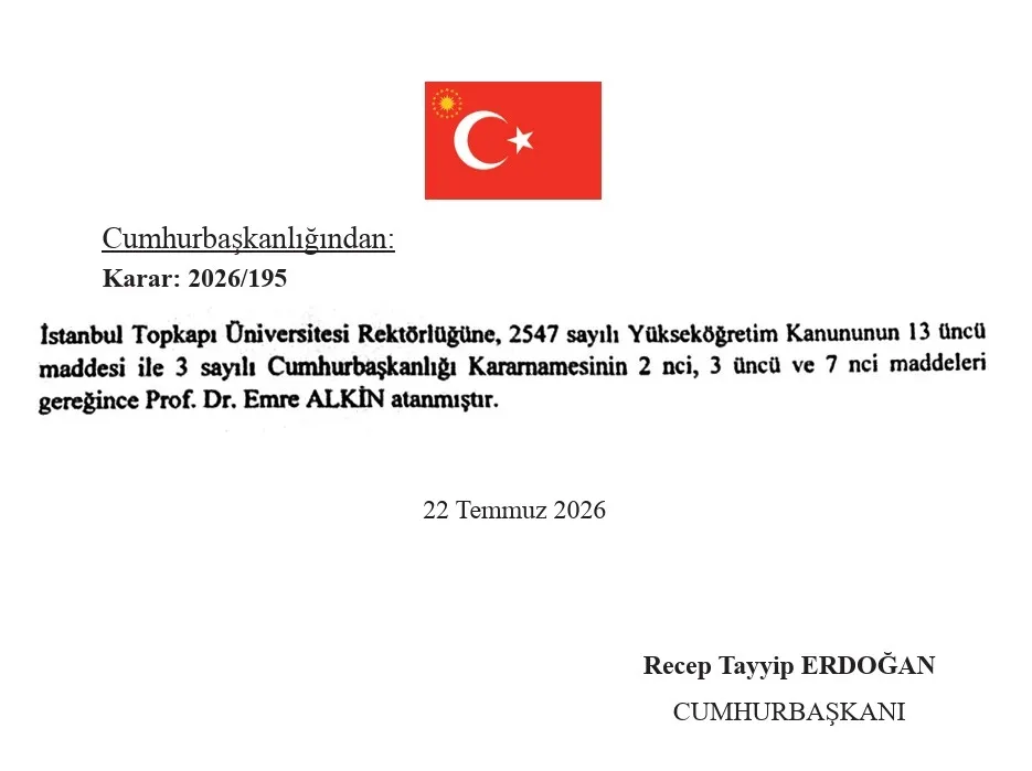 Başkan Erdoğan imzaladı! YÖK ve 8 üniversiteye yeni atamalar Resmî Gazete'de-7