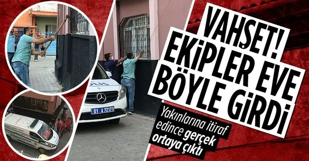 Adana’da korkunç cinayet! Karısını bıçakladı yakınlarına itiraf etti! Dehşet evine böyle girildi