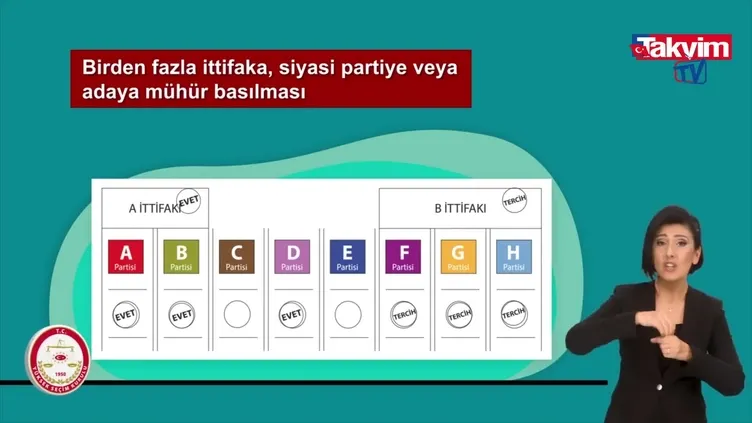 TIKLA YANLIŞ OY KULLANMA! Hangi oylar geçersiz sayılacak? Mühür seçim pusulasının nerelerine basılabilir? | Video