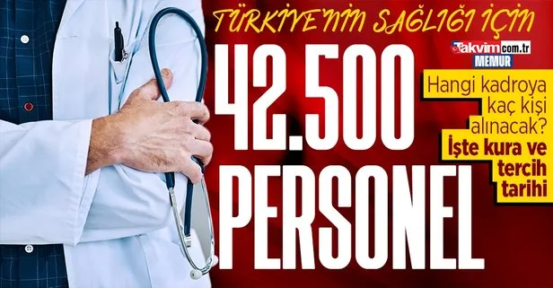 Sağlık Bakanlığı’na 42 bin 500 yeni personel! Hangi kadroya kaç kişi alınacak? Sağlık Bakanı Fahrettin Koca açıkladı