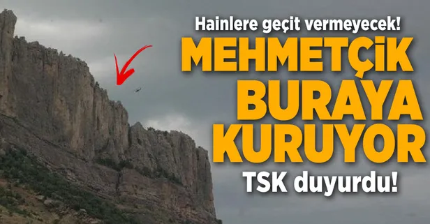 Mehmetçik 2 bin 400 rakımda üs kuruyor