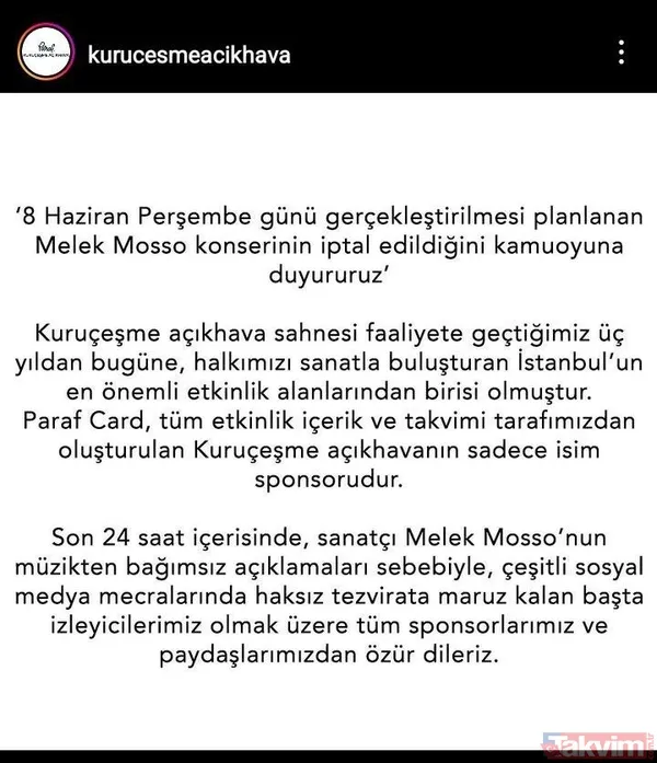 Kadın haklarından dem vuran Melek Mosso kendisiyle çelişti | Tepkiler çığ gibi büyüdü! Konserleri peş peşe iptal edildi özür diledi - 3
