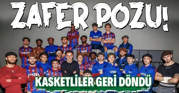 Trabzonspor’dan Beşiktaş galibiyeti sonrası zafer pozu: Kasketliler geri döndü