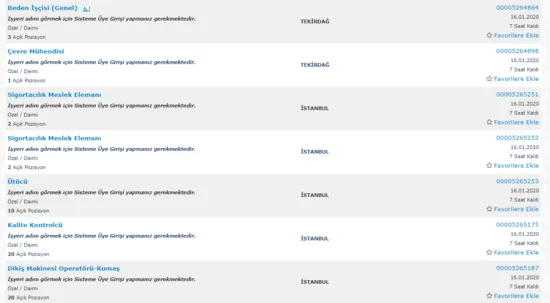 Temizlik, çağrı merkezi, kasiyer, kurye ve beden işçisi 2020 İŞKUR başvuru şartları nedir? İşte İŞKUR binlerce personel alım ilanı-7