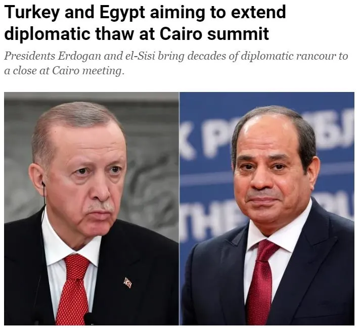 Son dakika: Başkan Erdoğan'ın Mısır çıkarması dünya basınında: İki ülke arasında kilometre taşı! Akdeniz'de iş birliği Yunan'ı korkuttu-3