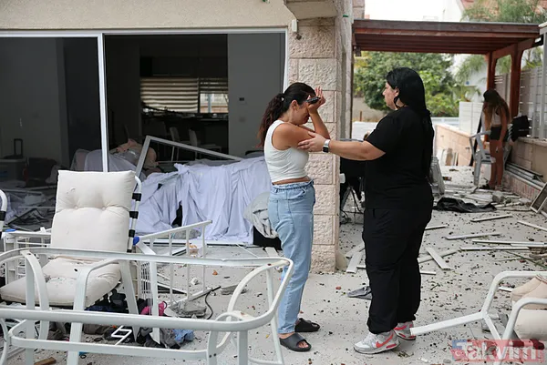 İran'dan İsrail'e misilleme! Füzeler yağdı binalar yıkıldı | İşte yıkımdan kareler - 27
