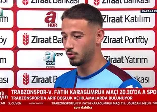 Trabzonspor’da Arif Boşluk maç öncesi konuştu! Kupayı hedef olarak görüyoruz