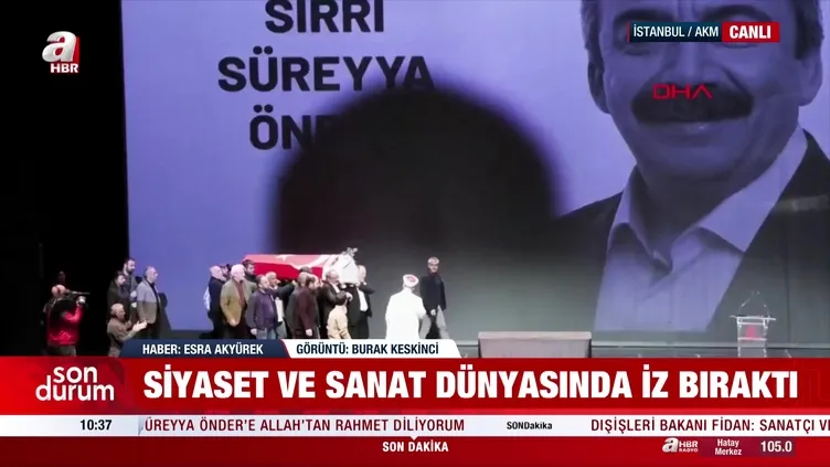 Sırrı Süreyya Önder’e veda!