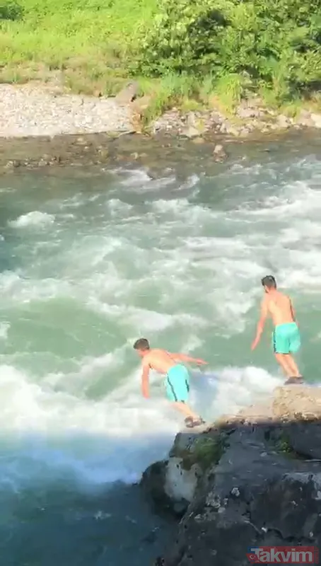 Rize Ardeşen'de Fırtına Deresi'ne atlayan Hasan Gökmen Dedecan hayatını kaybetti! Ölüme atladığı anlar kamerada - 3