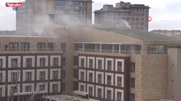 İstanbul'da Polisevi'nde yangın!