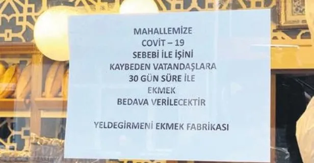 Koronavirüse karşı kenetlendik! 30 gün boyunca bedava ekmek verecek...