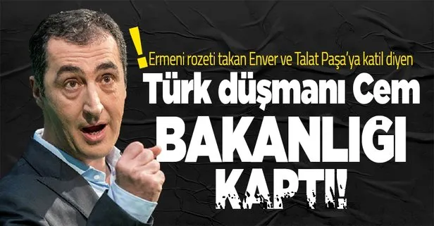 Türk düşmanı Cem Özdemir Almanya’nın yeni tarım bakanı olacak