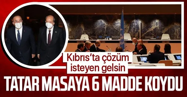 Son dakika: KKTC Cumhurbaşkanı Ersin Tatar’dan BM’ye Kıbrıs’ta kalıcı çözüm için 6 maddelik öneri!