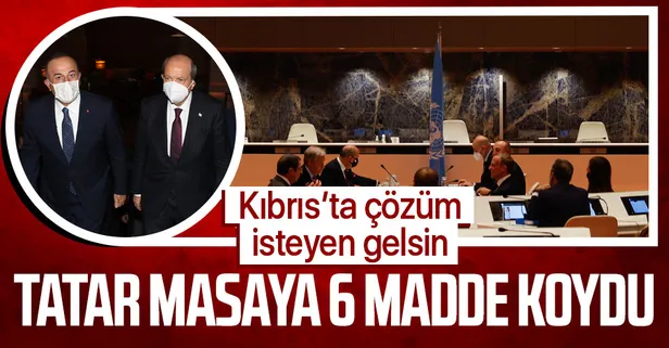 Son dakika: KKTC Cumhurbaşkanı Ersin Tatar'dan BM'ye Kıbrıs'ta kalıcı çözüm için 6 maddelik öneri!