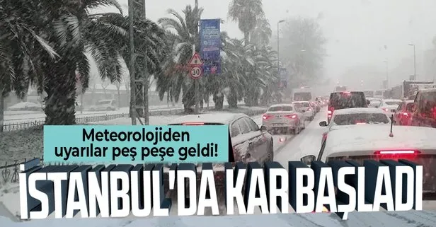 SON DAKİKA: Meteorolojiden İstanbul ve birçok il için kar uyarısı! Beklenen kar yağışı başladı