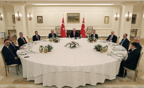 Başkan Erdoğan yasama, yürütme ve yargı organı temsilcilerini yemekte kabul etti-2