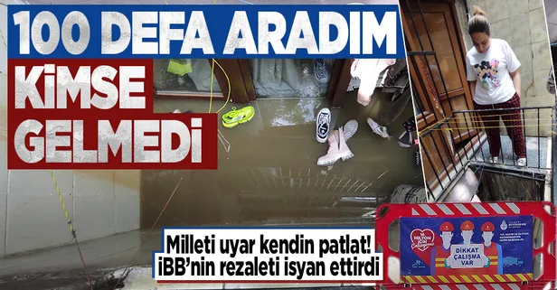 Şişli'de İBB çalışmasında kanalizasyon borusu hasar gördü daireyi atık su bastı: 100 defa aradım kimse gelmedi