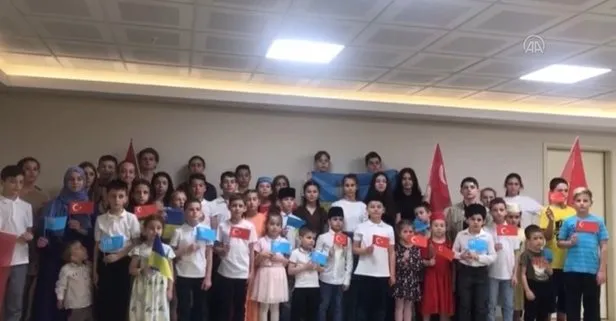 Emine Erdoğan’a Kırım Türkü çocuklardan teşekkür mesajı Türk milletinin desteğini unutmayacağız.