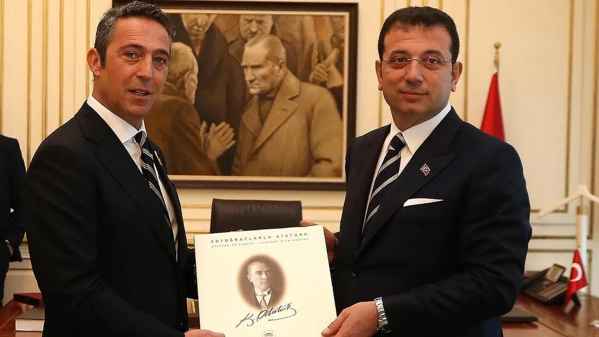 Fenerbahçe Başkanı Ali Koç ve CHP'li Ekrem İmamoğlu'nun ortak özellikleri! Sabah gazetesi yazarı Melih Altınok: Bu siyaset değilse nedir Ali Bey?
