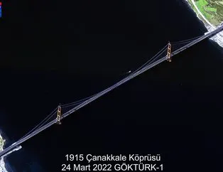 MSB paylaştı! GÖKTÜRK-1 uydusundan 1915 Çanakkale Köprüsü!