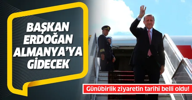 Son dakika: Başkan Erdoğan'dan Almanya'ya günübirlik ziyaret! Tarih belli oldu