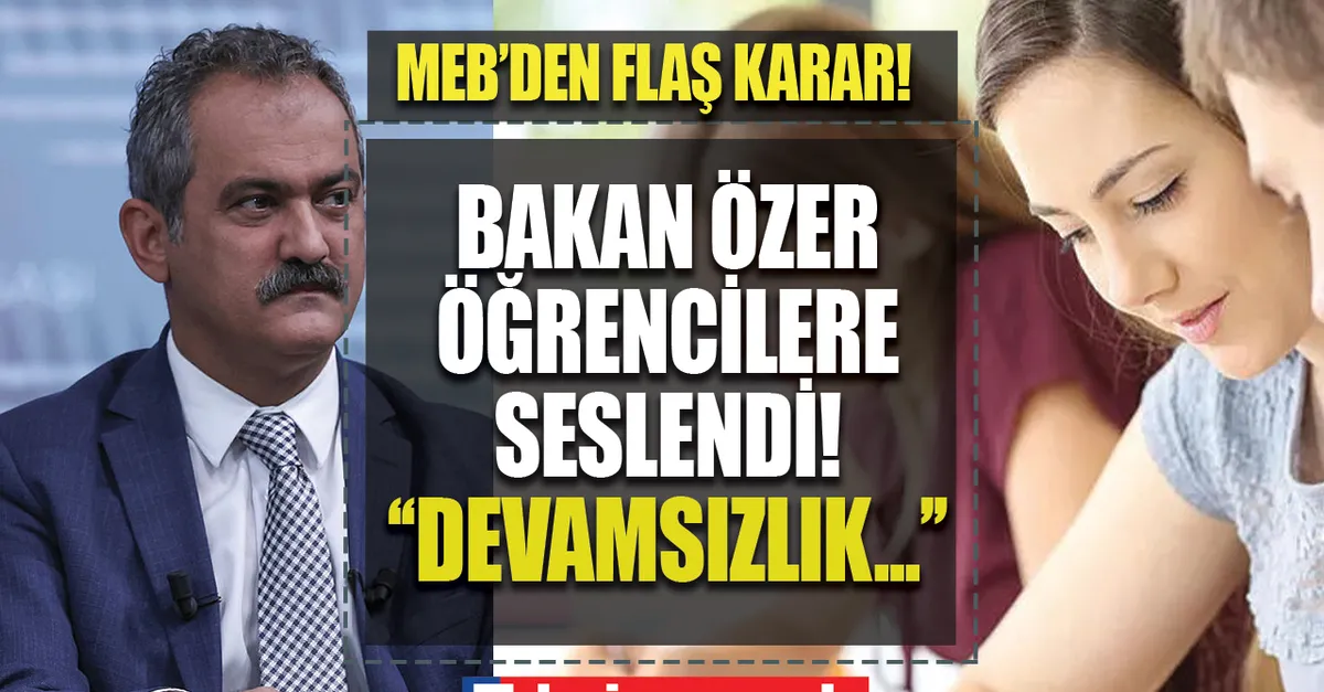 MEB’den flaş karar! Milli Eğitim Bakanı Mahmut Özer öğrencilere ’mezun edeceğiz’ diyerek açıkladı! 1,2,3,4,5,6,7,8,9,10,11,12. sınıf öğrencileri...