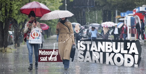 HAVA DURUMU | Meteorolojiden turuncu ve sarı kodlu uyarı! İstanbul’a sağanak geliyor