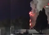 İsrail’in işgali altındaki Kudüs’te bulunan Mescid-i Aksa’nın bahçesinde korkutan yangın