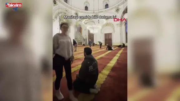 Konya'da camideki uygunsuz davranışa soruşturma: İşte o görüntüler!